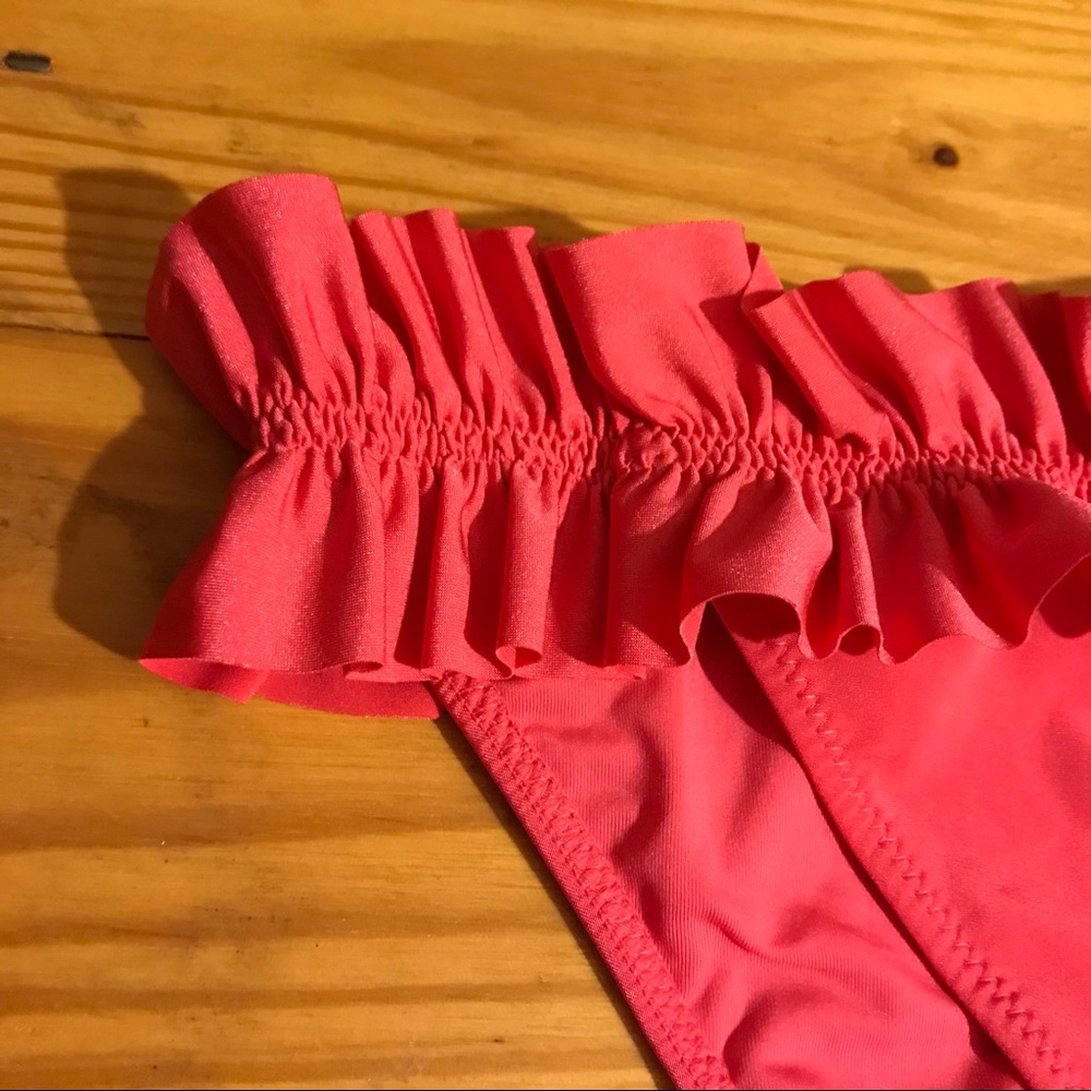 H&M Coral Ruffle Bikini Bottom, NWT, 8 - Picture 4 of 8